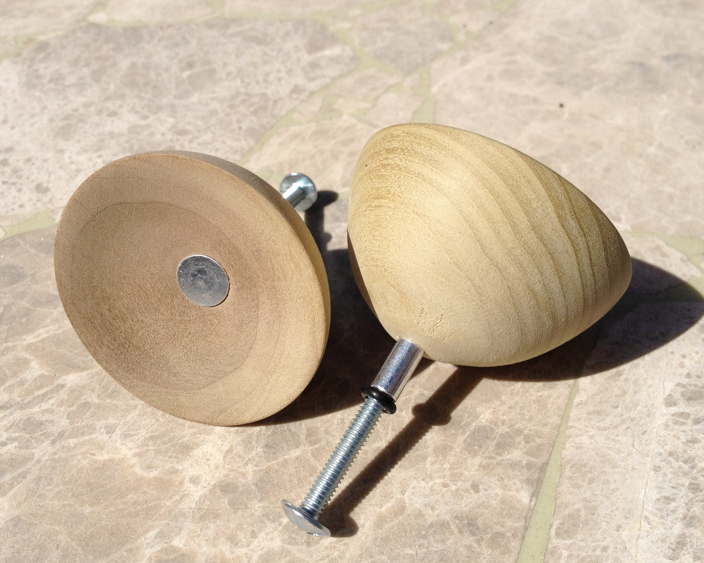 Poplar unstained knobs